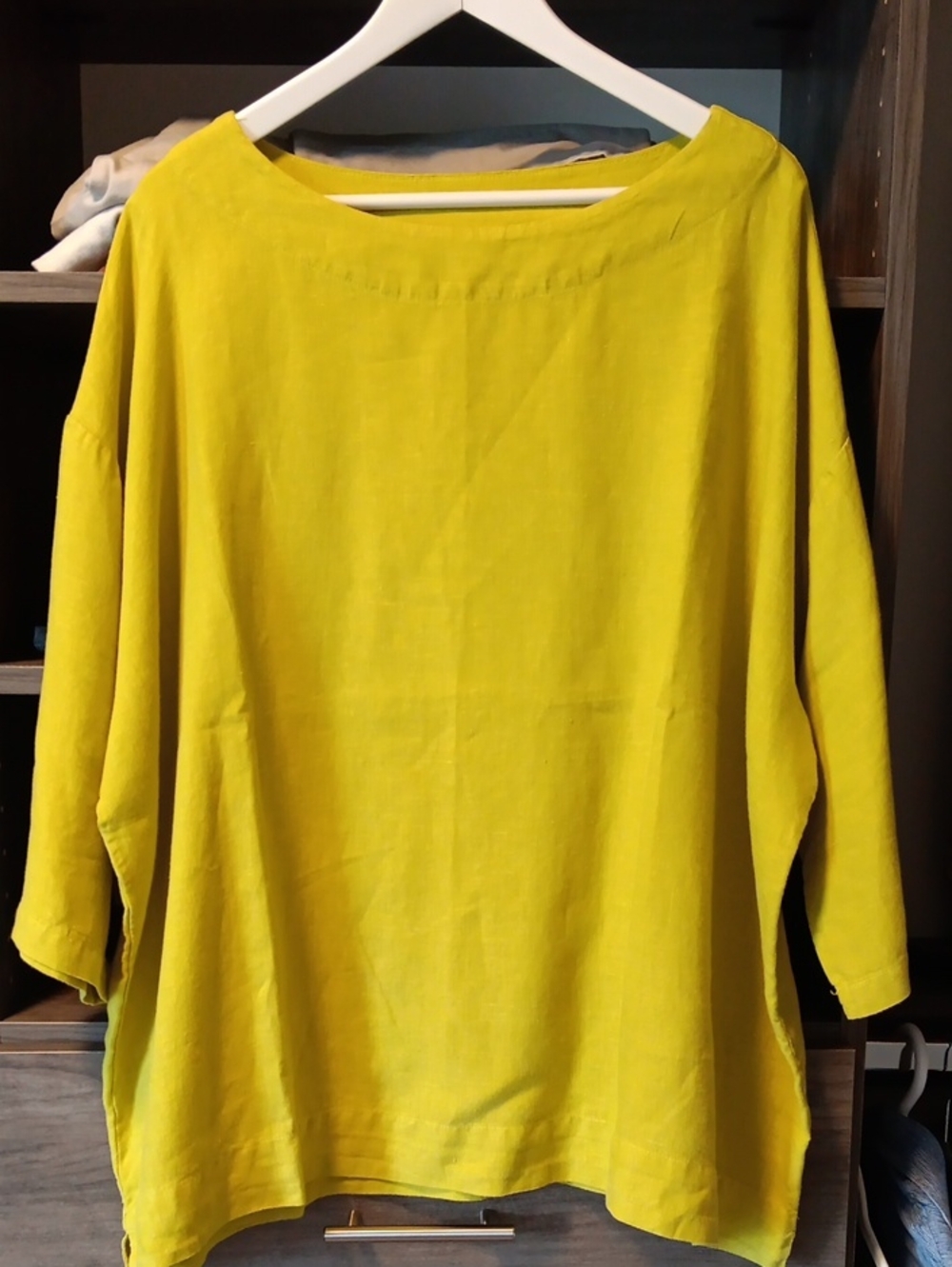 Bryn Walker Lime Green Resort Shirt, size L